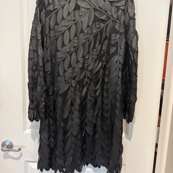 Joseph Ribkoff - black 3D petal jacket - Picture 5 of 7